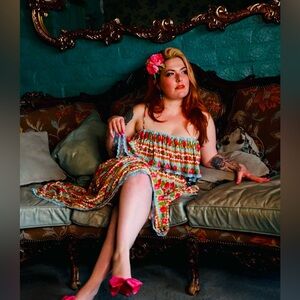 Wax Poetic Delores Cottage Rose Dress